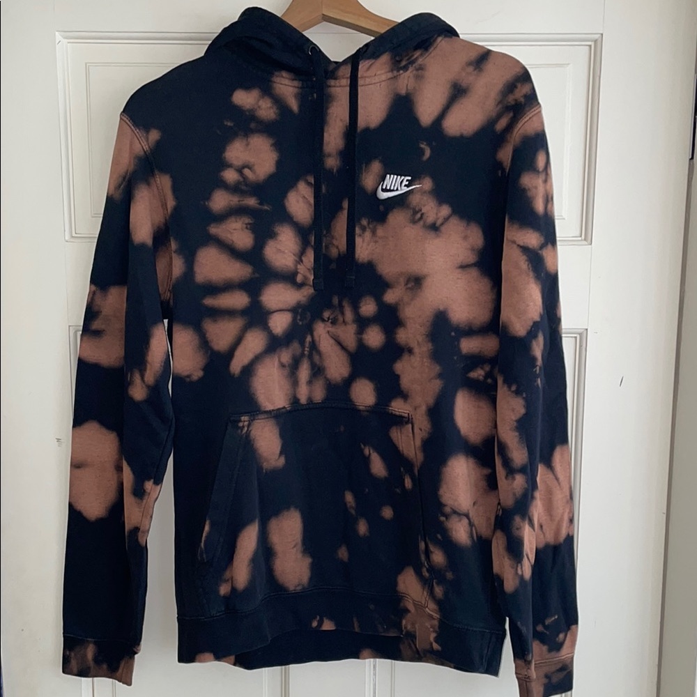 Bleach Dye/Acid Wash Nike Hoodie